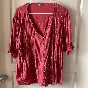 Polka Dot Blouse in XXL